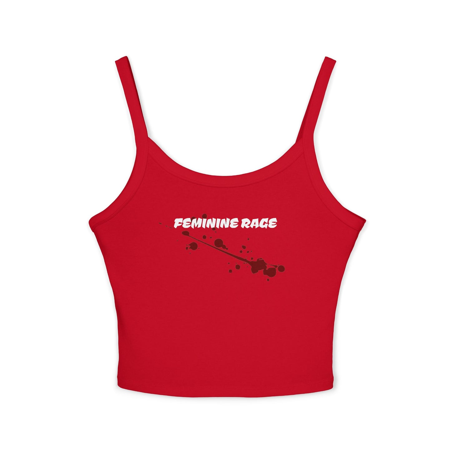 "Feminine Rage" Blood Splatter Cropped Tank