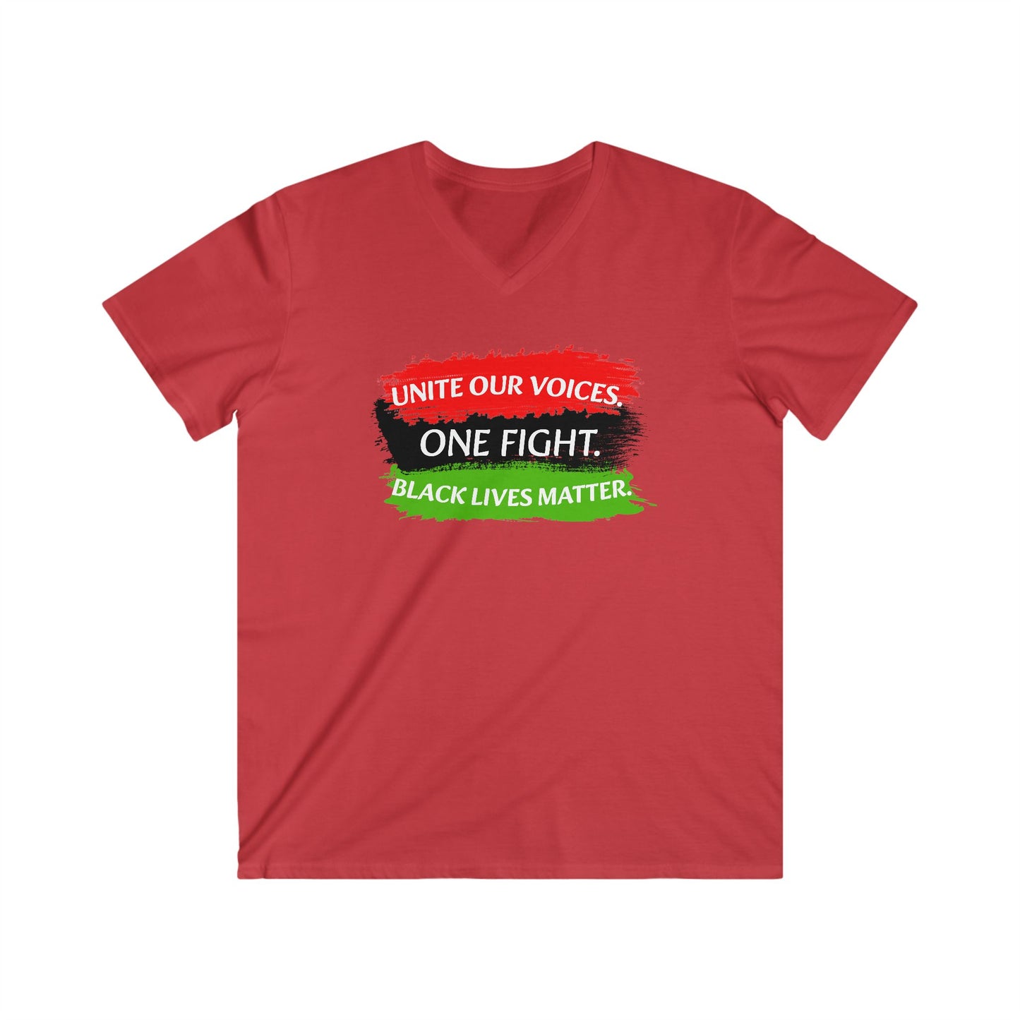 Black Lives Matter Men's Fitted V-Neck