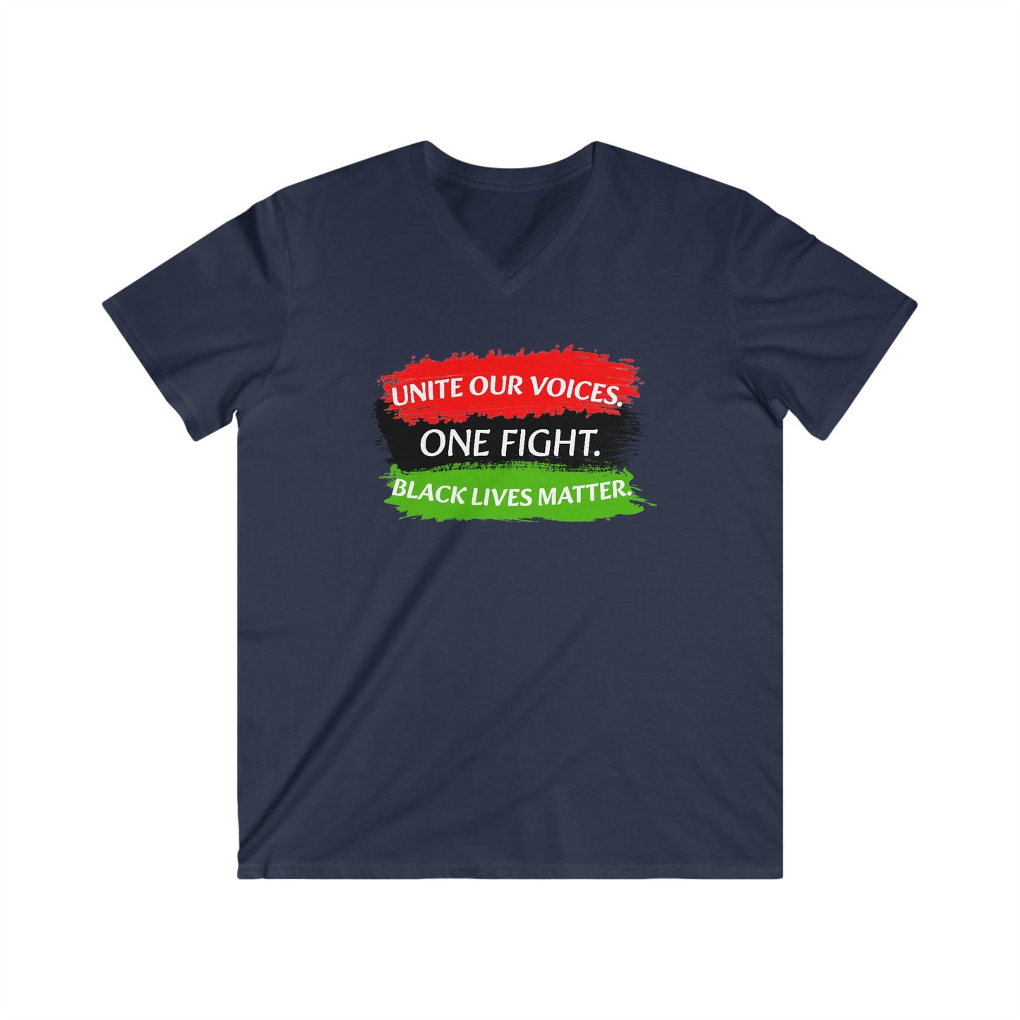 Black Lives Matter Men's Fitted V-Neck