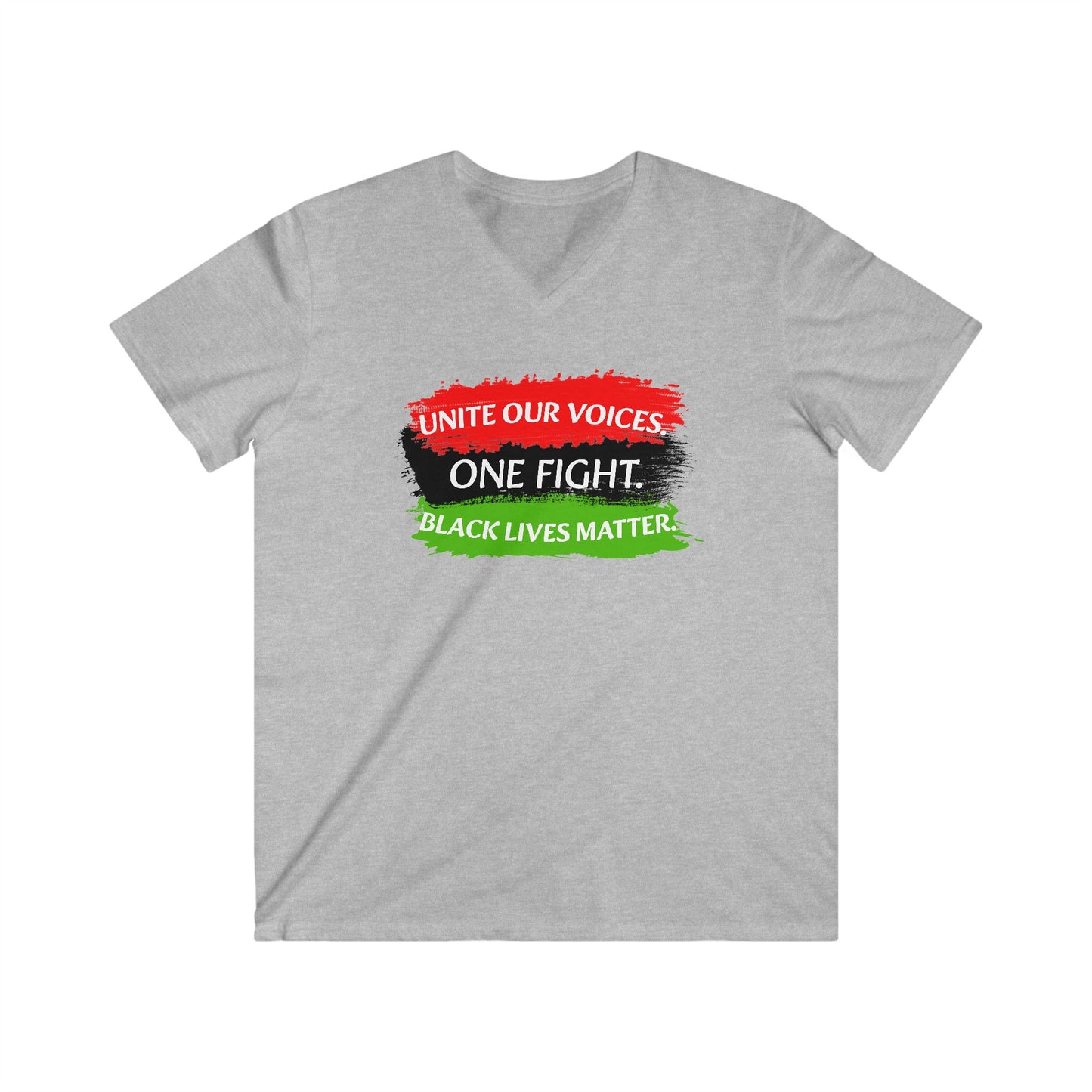 Black Lives Matter Men's Fitted V-Neck