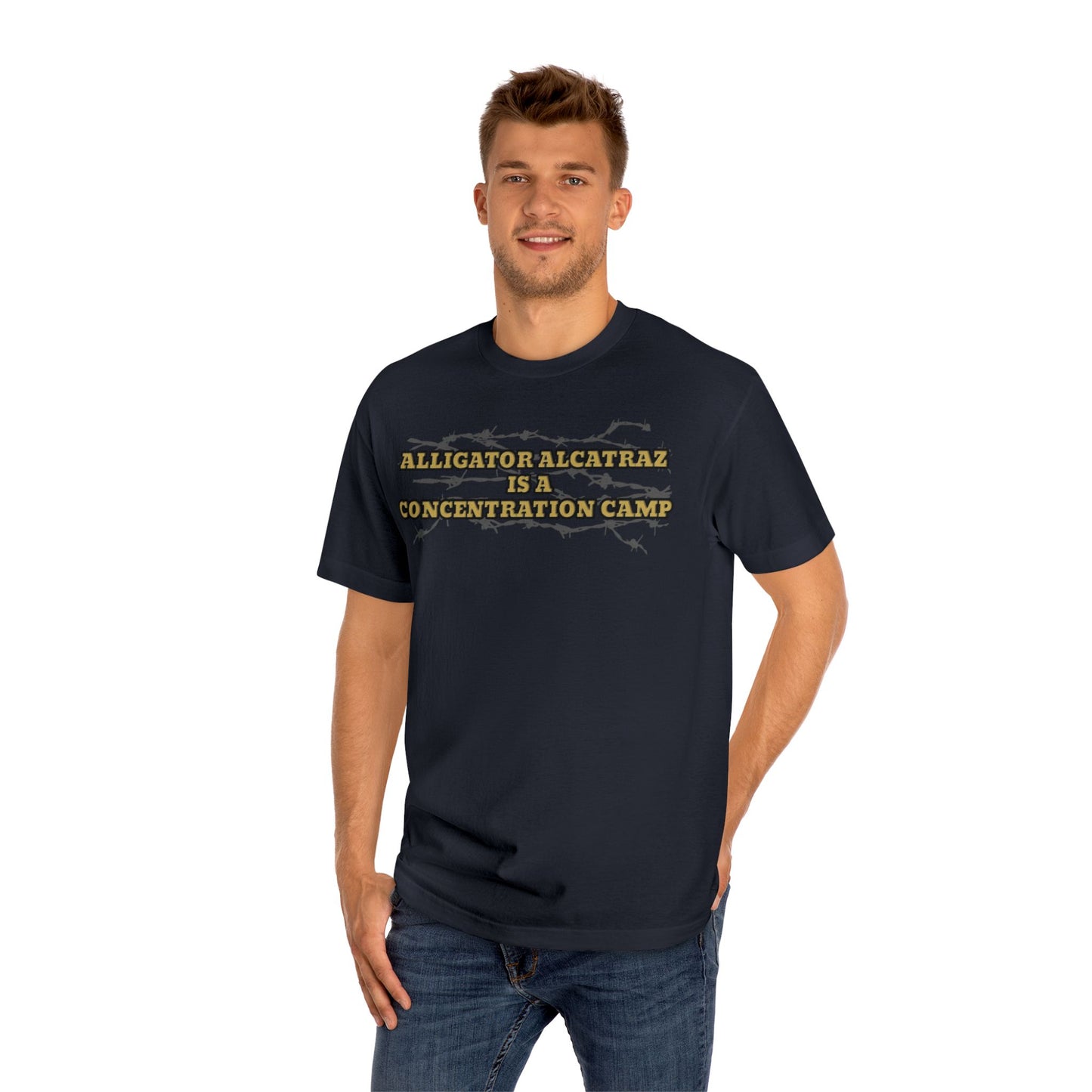 “Alligator Alcatraz Is A Concentration Camp” Unisex Classic Tee