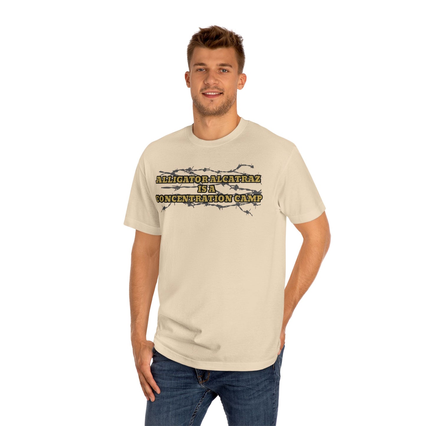 “Alligator Alcatraz Is A Concentration Camp” Unisex Classic Tee