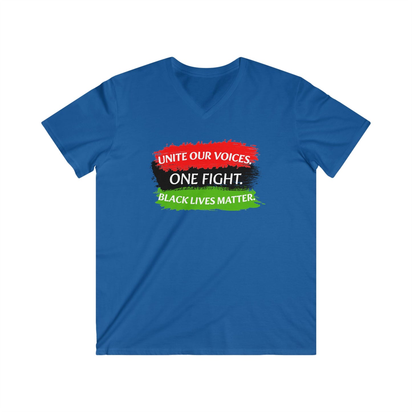 Black Lives Matter Men's Fitted V-Neck
