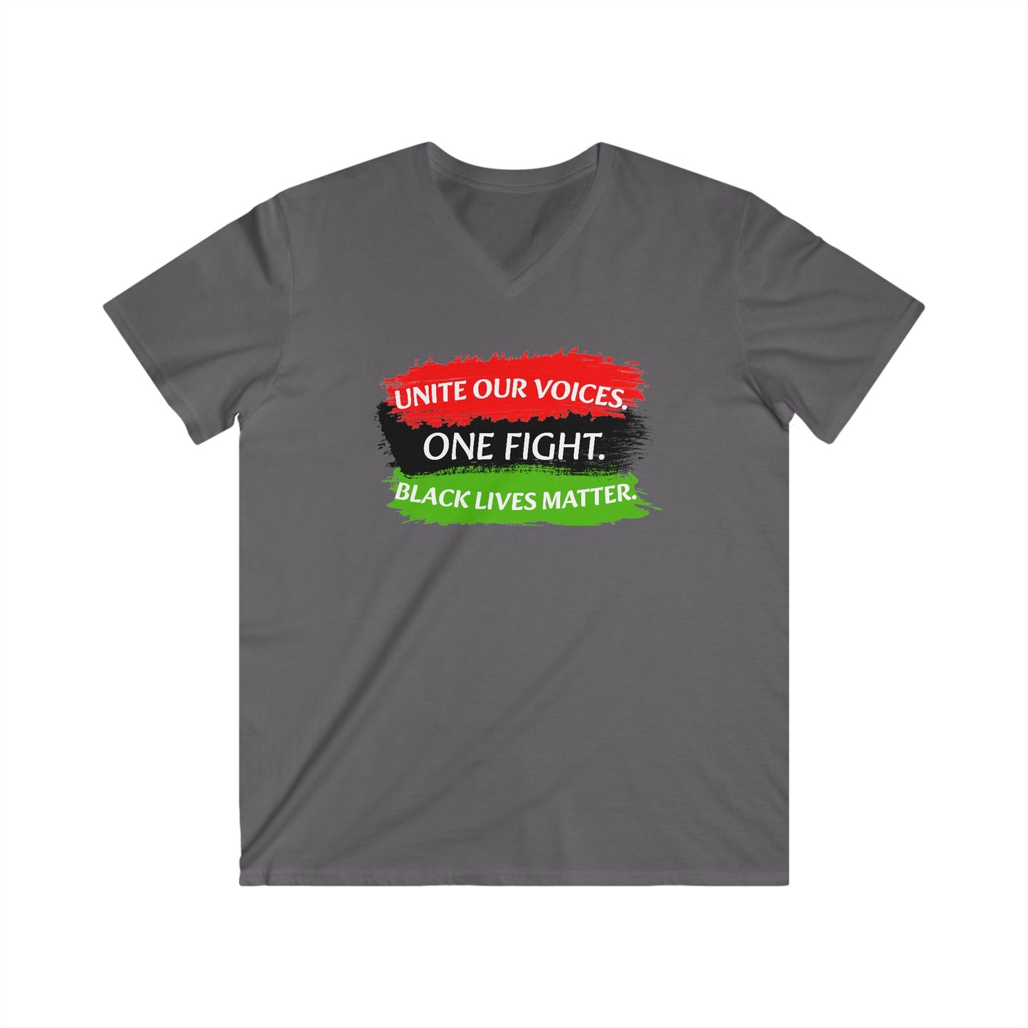 Black Lives Matter Men's Fitted V-Neck