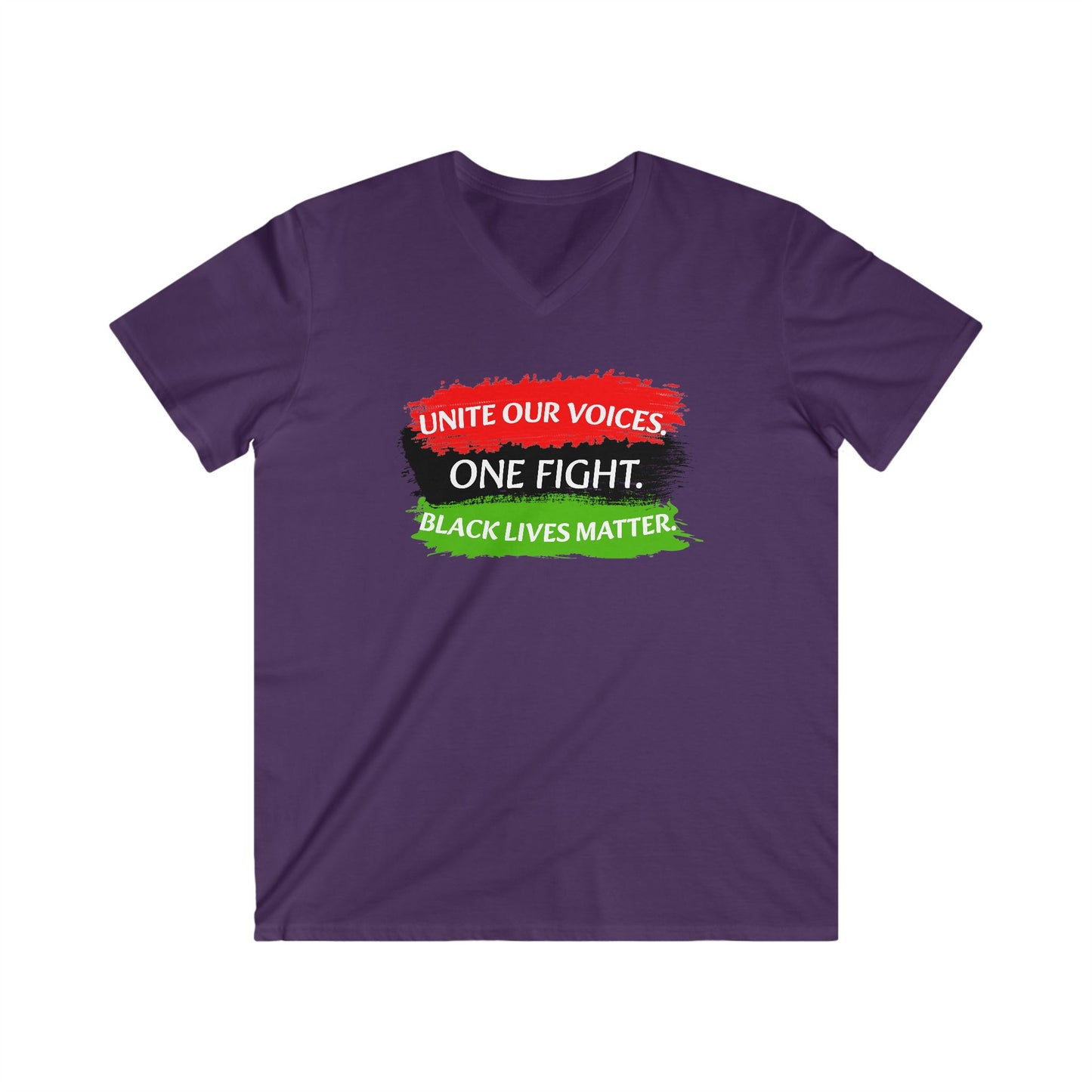 Black Lives Matter Men's Fitted V-Neck