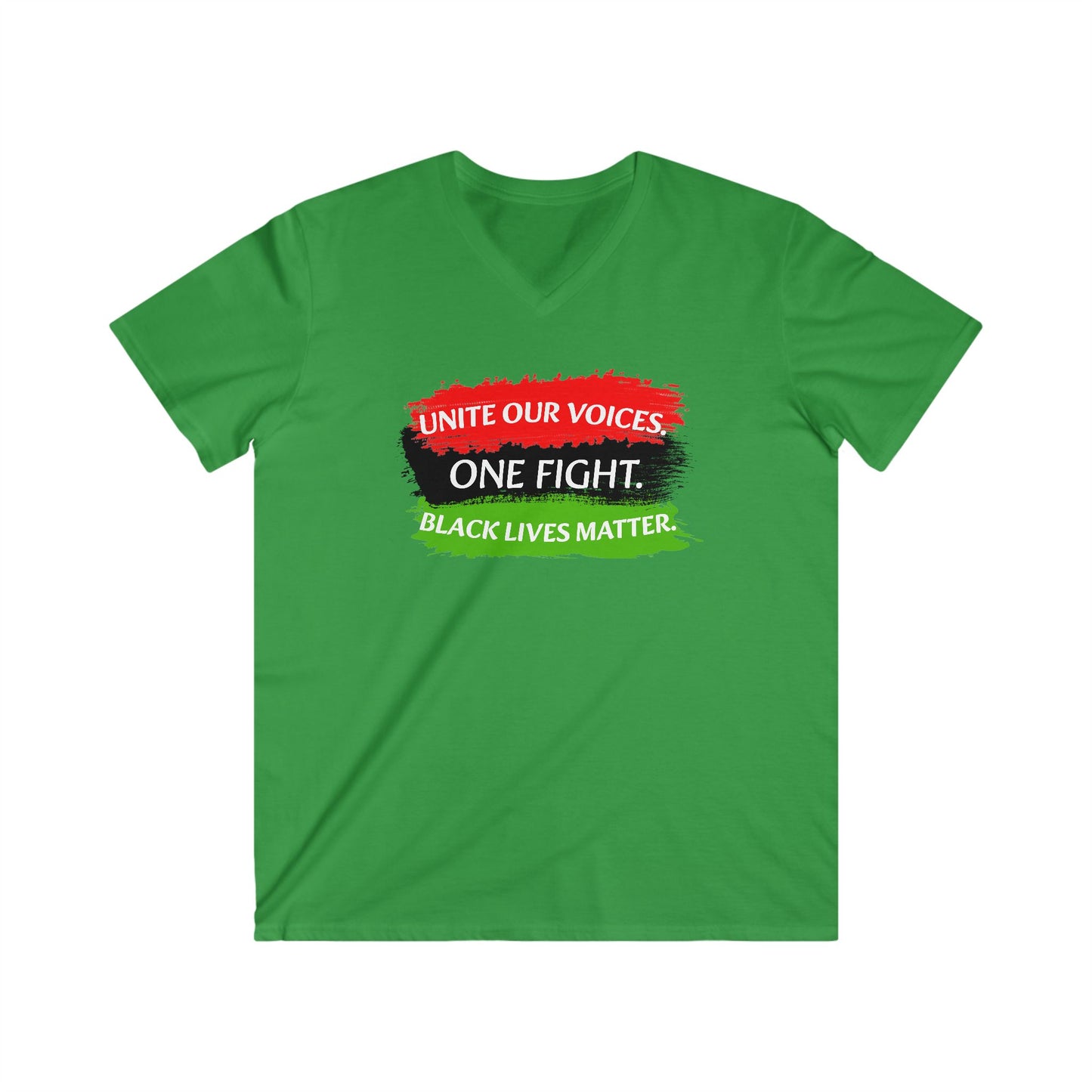 Black Lives Matter Men's Fitted V-Neck