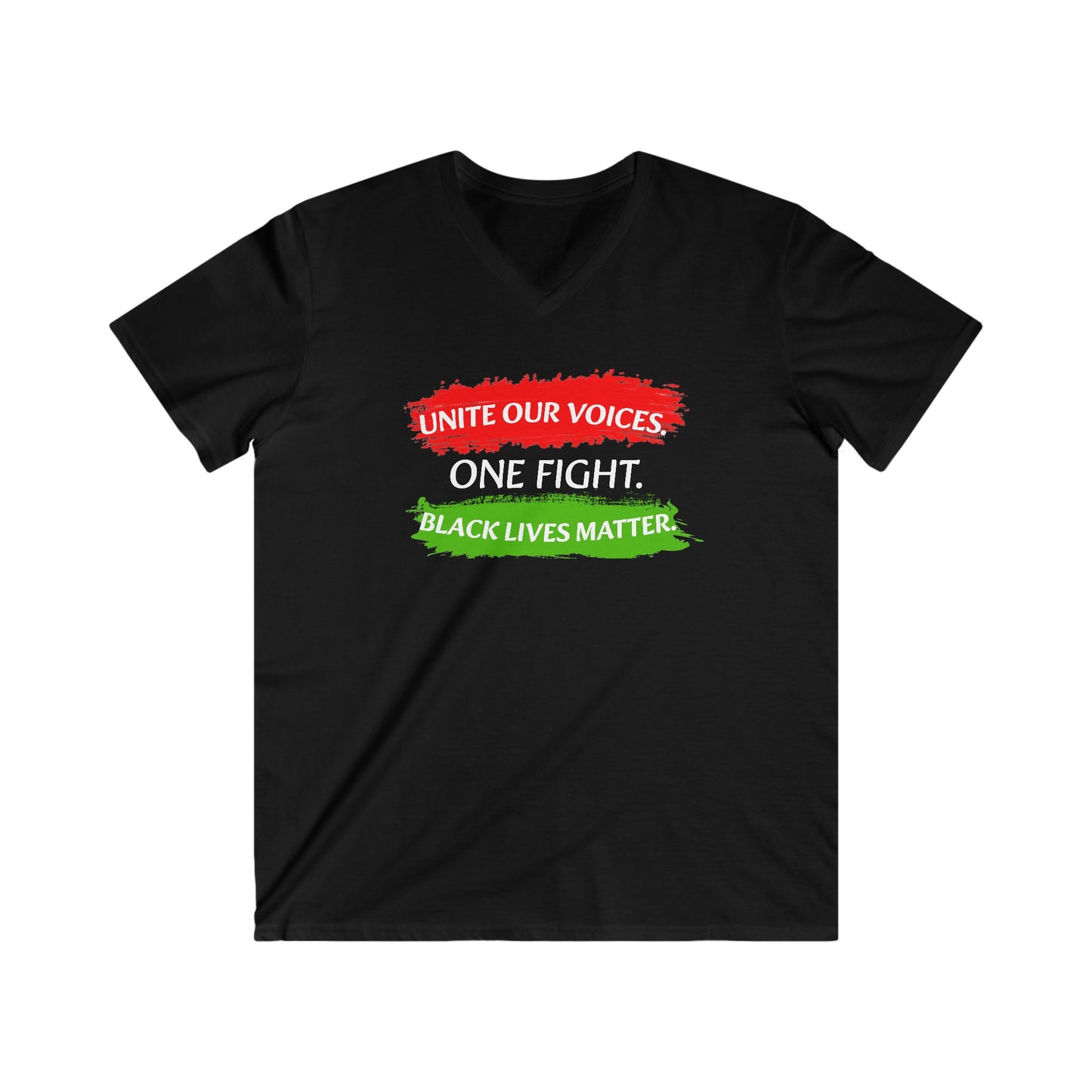 Black Lives Matter Men's Fitted V-Neck