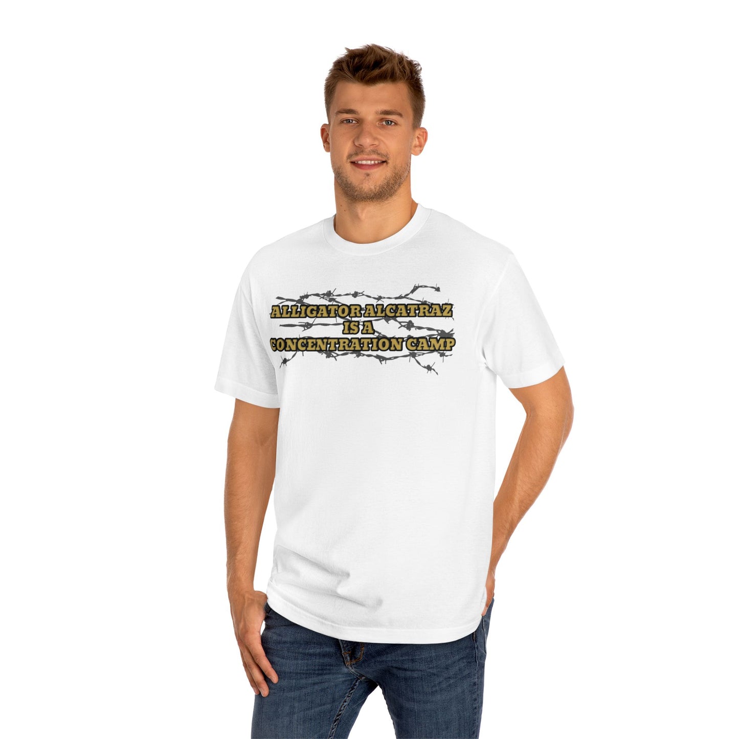 “Alligator Alcatraz Is A Concentration Camp” Unisex Classic Tee